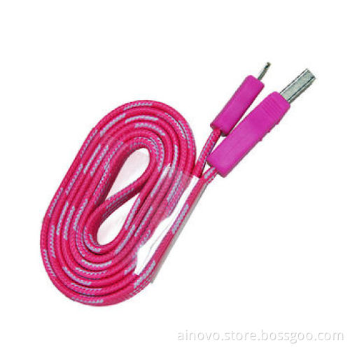 Braided USB data cable for iphone5, high quality